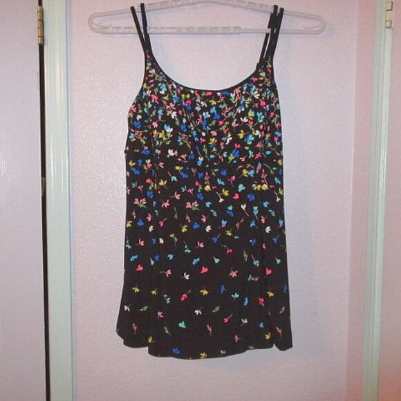 Longitude Swimsuit Dress Size 22 One Piece Tummy Control Long Torso Whimsigoth - Picture 2 of 14